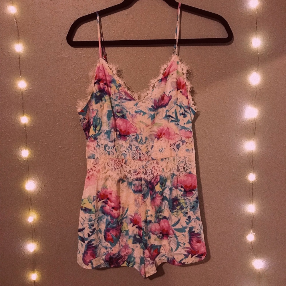 Floral Lace Romper